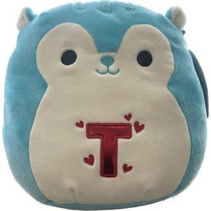 Squishmallow 8" Santiago The Squirrel Letter T VALENTINES DAY NEW Initial T